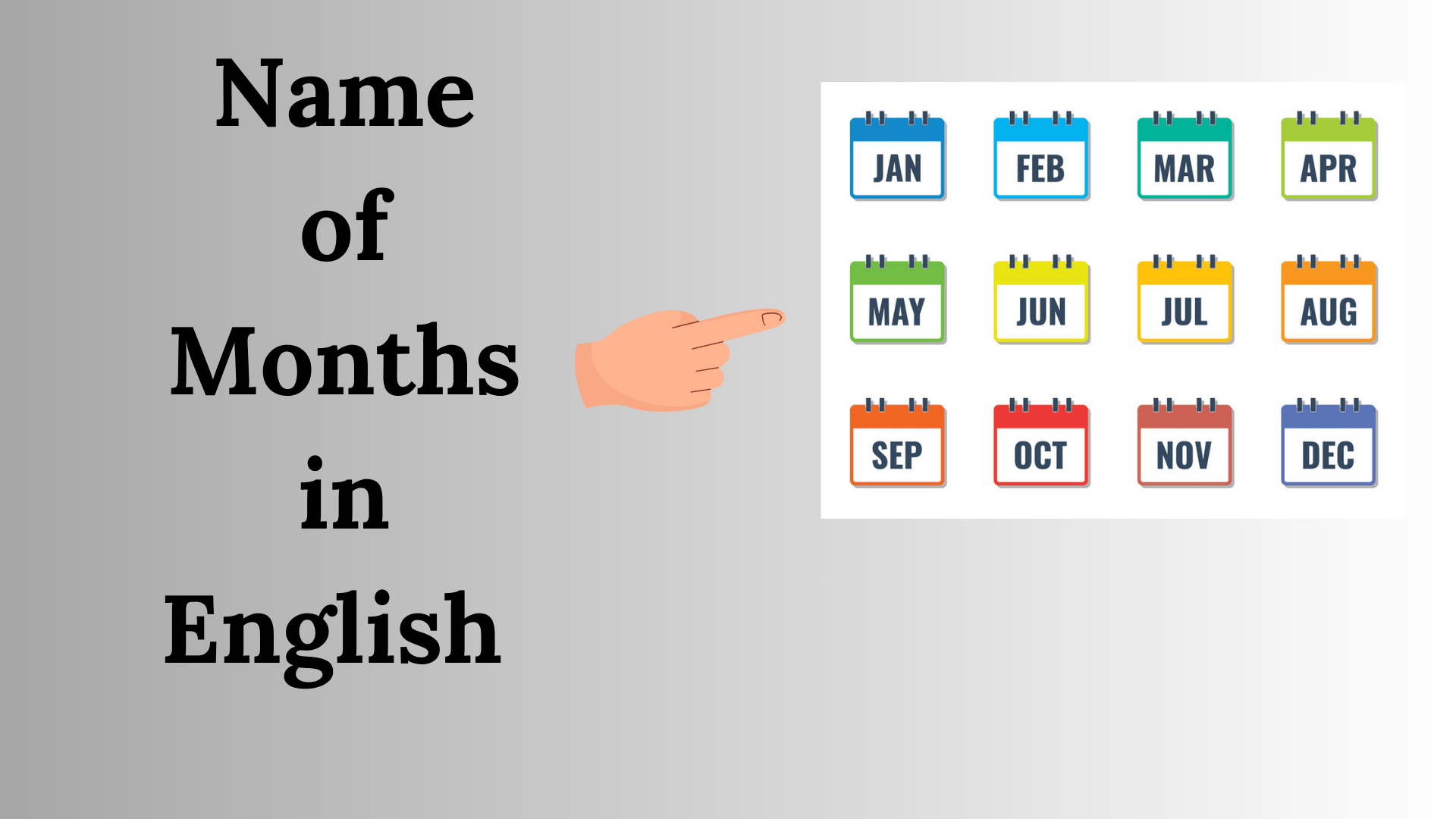 Months Name In English - 12 महीनों के नाम इंग्लिश में